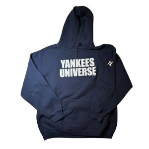 Yankees Universe Hoodie New York Baseball Sweater Navy Blue MLB Majestic
